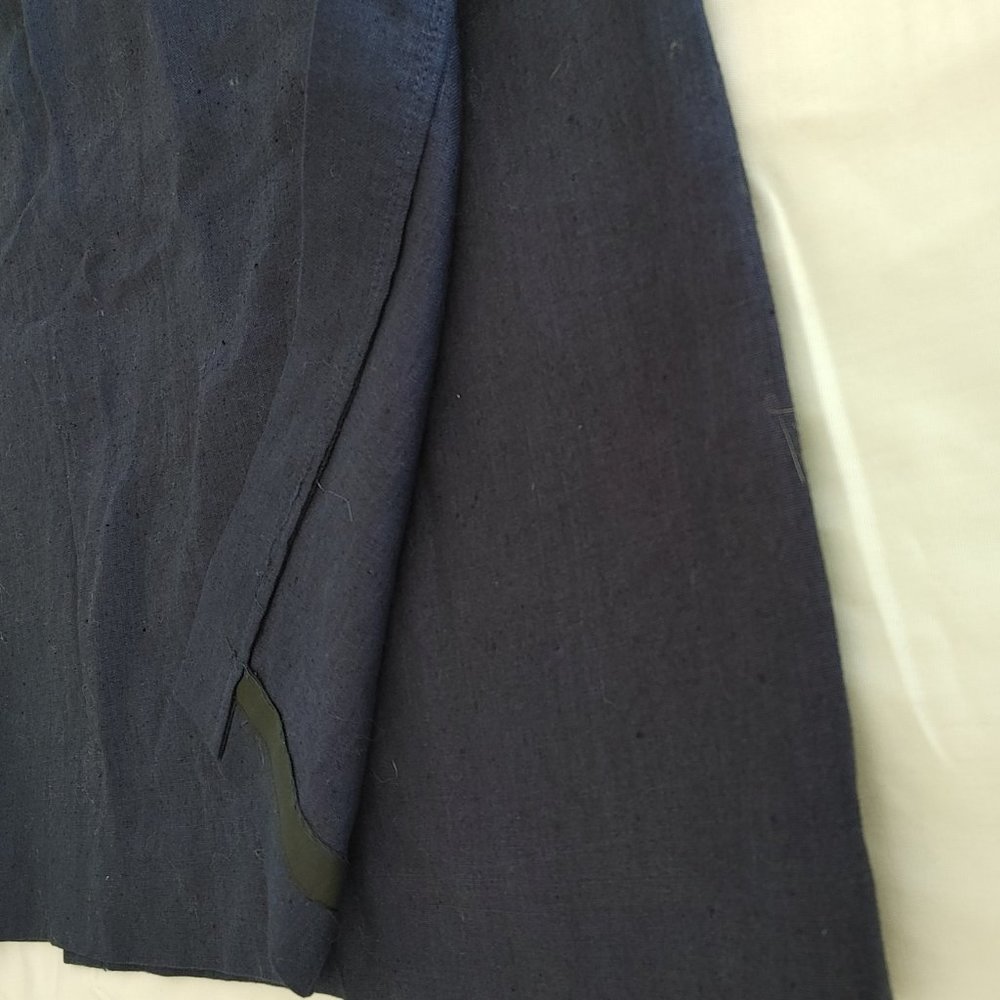 RUFF HEWN NAVY PENCIL SKIRT - Picture 3 of 6